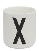 Porcelain Cup A-Z, Æ, Ø White Design Letters