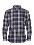 Slhslim-Dan Flannel Shirt Ls O Navy Selected Homme