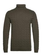 Slhryan Structure Roll Neck W Khaki Selected Homme