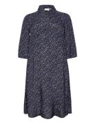 Kcpolla Dress Blue Kaffe Curve