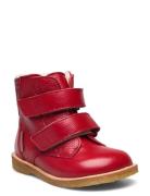 Boots - Flat - With Velcro Red ANGULUS