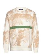 Dpknitted Camo Stripe Sweater Beige Denim Project