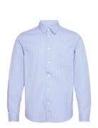 Timothy Paper Poplin Shirt Blue Wood Wood