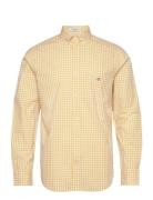 Reg Poplin Gingham Shirt Yellow GANT