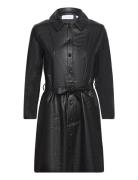 Viodina 7/8 Coated Dress Black Vila