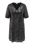 Carsparkly Ss Sequins Dress Wvn Black ONLY Carmakoma