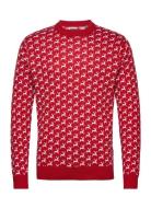 Onsxmas Reg 12 Multi Xmas Crew Knit Red ONLY & SONS