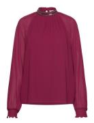 Vianlis Halterneck L/S Top/Su Red Vila