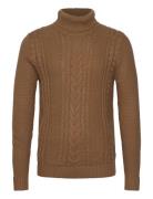 Jjcraig Knit Roll Neck Aw23 Brown Jack & J S