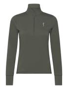 Women’s Stretch Tech Half Zip Sweater Khaki RS Sports