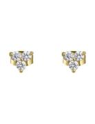 Flower Crystal Earring Gold By Jolima