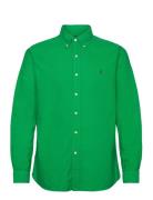 Custom Fit Garment-Dyed Oxford Shirt Green Polo Ralph Lauren