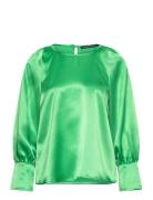 Adora Satin Top Green French Connection