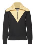 Reg Half Zip Color Block Sweat Black GANT