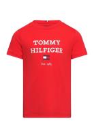 Th Logo Tee S/S Red Tommy Hilfiger