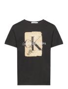 Second Skin Print Ss T-Shirt Black Calvin Klein