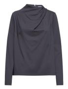 Jade Jersey Blouse Grey Ahlvar Gallery