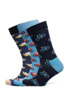 3-Pack Boozt Gift Set Patterned Happy Socks