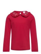 Top Collar With Lace And Embo Red Lindex