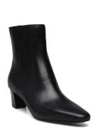 Willa Burnished Leather Bootie Black Lauren Ralph Lauren