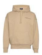 Relaxed Fit Logo Fleece Hoodie Beige Polo Ralph Lauren