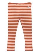 Leggings Rib Stripe Orange Lindex