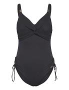 Ottawa Uw Twist Front Swimsuit With Adjustable Leg Black Fantasie