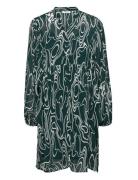 Mschtelena Rikkelie Shirt Dress Aop Green MSCH Copenhagen