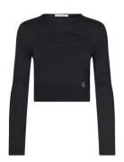 Milano Cut Out Long Sleeve Black Calvin Klein Jeans