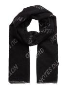 Isaya Wool Scarf Black Notes Du Nord