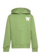 Izzy Junior Aa Moss Hoodie Green Wood Wood