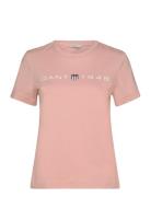 Reg Printed Graphic T-Shirt Pink GANT