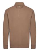 Waffle Swindon Sweat Beige Mads Nørgaard