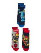 Lwaris 111 - 3-Pack Socks Patterned LEGO Kidswear