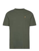 Textured Tipped T-Shirt Khaki Lyle & Scott