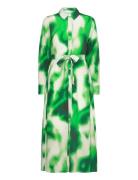 Slfclaudine Ls Ankle Shirt Dress B Green Selected Femme