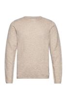 Jjelinen Knit Crew Neck Sn Cream Jack & J S