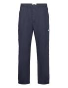 Lee Herringb Trousers Navy Double A By Wood Wood