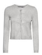 Vmglory Ls O-Neck Short Cardigan Ga Grey Vero Moda