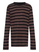 Midi Rib Tobino Tee Ls Brown Mads Nørgaard