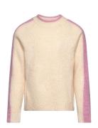 Kogsara L/S Panel O-Neck Knt Beige Kids Only