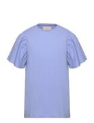 T-Shirt Ss Woven Blue Creamie