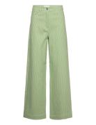 Striped Canvas Pants Green REMAIN Birger Christensen