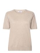 Cc Heart Ella Soft Knit Tee Beige Coster Copenhagen