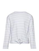 Knot Striped T-Shirt Blue Mango