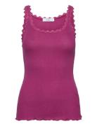 Cc Heart Poppy Silk Lace Camisole Purple Coster Copenhagen