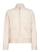 Slfsia Ras Ls Knit Zipper Cardigan Noos Cream Selected Femme