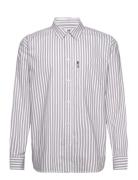 Wwday Striped Shirt Grey Double A By Wood Wood