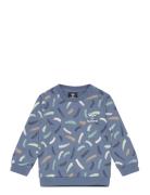 Hmlgustav Sweatshirt Blue Hummel