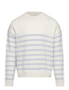 Striped Cotton-Blend Sweater Patterned Mango